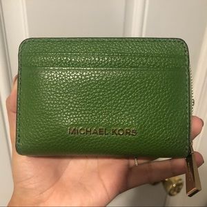 Small Green Wallet Michael Kors